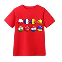 Countryball Polandballs Clothes for Summer Toddler Girls Clothes Children Top Child Tracksuit Boys Suit Child House Clothing