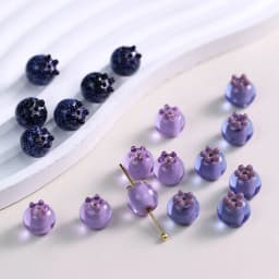 Blueberry Glass Beads Handmade Simulation Fruit Raspberry Jewelry Bracelet DIY Accessories