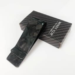 22mm High Quality Real Carbon Fiber Mini Money Clip Durable Slim Credit Card Holder For Men Women