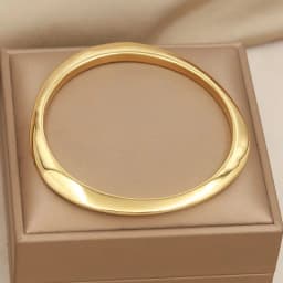 316L Classic Stainless Steel Metal Irregular Bangles for Women Elegant Bangles Rust-proof Bangle Wrist Jewelry