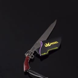22cm Lion Heart Gunblade with Keychain FF VIII Game Merchandise Squall Leonhart Metal Blade Model for Home Decoration Collection