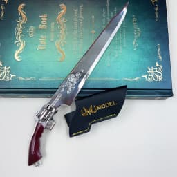 22cm Lion Heart Gunblade with Keychain FF VIII Game Merchandise Squall Leonhart Metal Blade Model for Home Decoration Collection