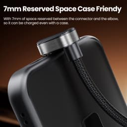 Toocki X97C1 PD20W Fast Charging iP Cable for iPhone 14 USB C to Elbow U-shaped Lighting Cable without Blocking Hands for Gaming