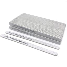100/200pcs Wooden Nail File 100/180/240 Grey Sandpaper Buffer Professional Files Pedicure Manicure Polishing Tools Wholesale