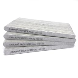 100/200pcs Wooden Nail File 100/180/240 Grey Sandpaper Buffer Professional Files Pedicure Manicure Polishing Tools Wholesale