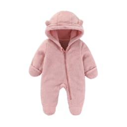 Newborn Baby Flannel Rompers Soft Warm Autumn Winter Bodysuit for Boys & Girls Cartoon Print Jumpsuit 0-19M Newborn Baby Clothes