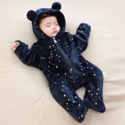 Newborn Baby Flannel Rompers Soft Warm Autumn Winter Bodysuit for Boys & Girls Cartoon Print Jumpsuit 0-19M Newborn Baby Clothes