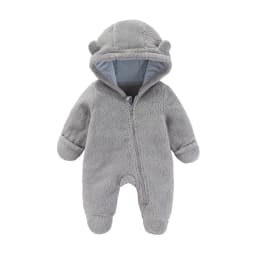 Newborn Baby Flannel Rompers Soft Warm Autumn Winter Bodysuit for Boys & Girls Cartoon Print Jumpsuit 0-19M Newborn Baby Clothes