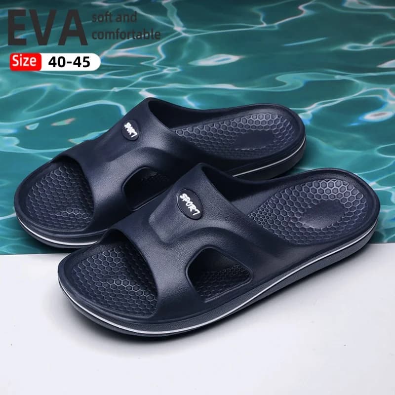 New slippers men's summer 2025 new trend home indoor bathroom bathing leisure wear-resistant outdoor beach shoes light 40-45
