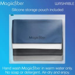 MagiicFiber Glasses Cleaning Cloth Bag (4 Pieces, Soft) Can Be Used for Glasses Cleaning, Soft Glasses Case, Sunglass Bag