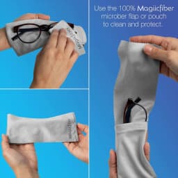 MagiicFiber Glasses Cleaning Cloth Bag (4 Pieces, Soft) Can Be Used for Glasses Cleaning, Soft Glasses Case, Sunglass Bag