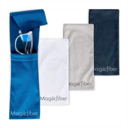 MagiicFiber Glasses Cleaning Cloth Bag (4 Pieces, Soft) Can Be Used for Glasses Cleaning, Soft Glasses Case, Sunglass Bag