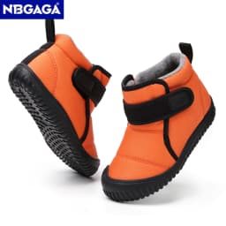 Unisex Kids' Outdoor Anti-slip Winter Snow Boots Warm Plush Toddler Boys Girls Comfortable Walking Shoes Size 19-28