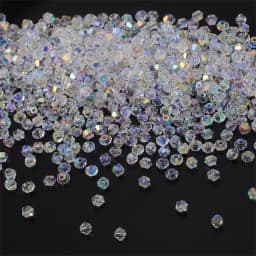 Faceted Crystal Glass Bicone Beads AAA Quality Shiny AB Finish Loose Beads for DIY Handmade Jewelry Making Bracelets Earrings