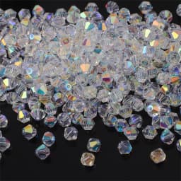 Faceted Crystal Glass Bicone Beads AAA Quality Shiny AB Finish Loose Beads for DIY Handmade Jewelry Making Bracelets Earrings