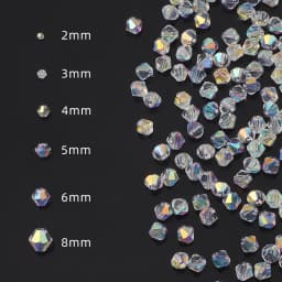 Faceted Crystal Glass Bicone Beads AAA Quality Shiny AB Finish Loose Beads for DIY Handmade Jewelry Making Bracelets Earrings