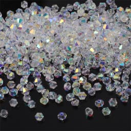 Faceted Crystal Glass Bicone Beads AAA Quality Shiny AB Finish Loose Beads for DIY Handmade Jewelry Making Bracelets Earrings