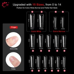 TP 150Pcs/box Nail Dual Forms Acrylic Poly Nail Gel UV Quick Building Molds 15 Sizes Reusable Nail Extension Top Manicure Tools