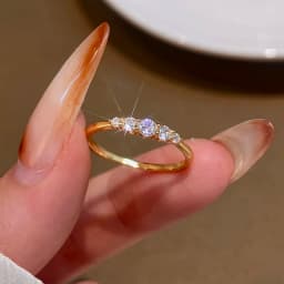 The Color 925 Sterling Silver Zircon Fashion Gorgeous Ring For Women Engagement Wedding Luxury High Quality Fine Jewelry