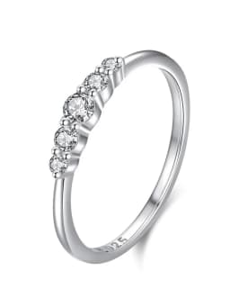 The Color 925 Sterling Silver Zircon Fashion Gorgeous Ring For Women Engagement Wedding Luxury High Quality Fine Jewelry