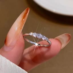 The Color 925 Sterling Silver Zircon Fashion Gorgeous Ring For Women Engagement Wedding Luxury High Quality Fine Jewelry