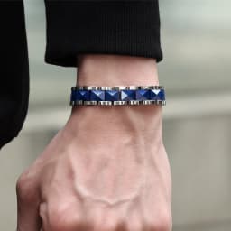 ARADOO Premium Ceramic Titanium Steel Bracelet for Men Women with Hematite Magnetic Therapy Wristband Jewelry Gifts