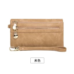 Classic Vintage Women's Long Wallet Simple Double Zipper Large Capacity Handbag PU Leather Multi-Card Slot Credit Card Holder
