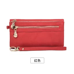 Classic Vintage Women's Long Wallet Simple Double Zipper Large Capacity Handbag PU Leather Multi-Card Slot Credit Card Holder