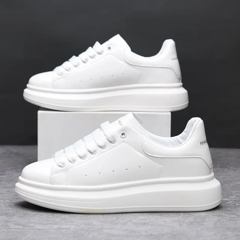 Classic white casual men's and women's shoes non-slip lightweight tennis walking shoes men's outdoor running shoes
