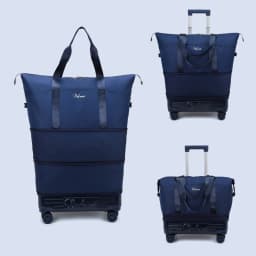 Luggage Bag with Wheels, Travel Bag with Universal Wheels, Foldable Suitcase, Lightweight Trolley Bag, Large Capacity Hand-Pulled Backpack for Going Abroad and Returning Home