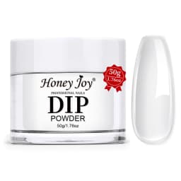 Honey Joy 50g Dipping Nail Powder Pink Clear Nude Dip Powder Nature Dry Without Lamp Cure for French Nail Art DIY Salon Effect