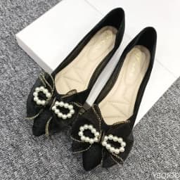 Ladies' versatile temperament pointed bow flat shoes Spring summer new fashionable elegant comfortable dress flat shoes