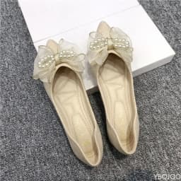 Ladies' versatile temperament pointed bow flat shoes Spring summer new fashionable elegant comfortable dress flat shoes