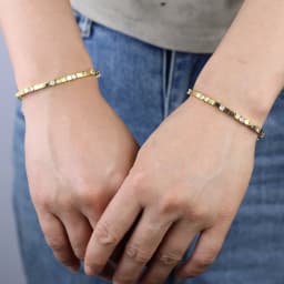 3MM Width Square Plain Beaded 5A Cubic Zirconia CZ Mix Sparking Tennis Chain Delicate Fashion Women Bracelet