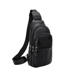 Genuine Leather Chest Pack Men's Large-capacity Cowhide Shoulder Bag Business Commuter Men's Crossbody Bag Phone Storage Bag
