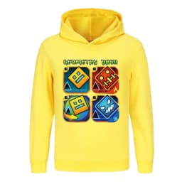 Geometry Dash Clothes Kids Spring Autumn Hoodies Baby Boys Hooded Sweatshirts Toddler Girls Casual Outerwear Children Coats