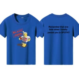 Blame John Printed Teenage Tops T-shirt Boys Girls Summer Casual Funny Fashion O-Neck Short Sleeve Children Colorful Clothing