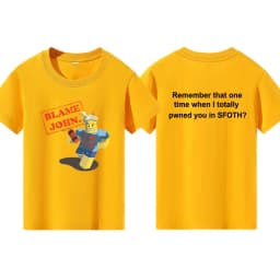 Blame John Printed Teenage Tops T-shirt Boys Girls Summer Casual Funny Fashion O-Neck Short Sleeve Children Colorful Clothing