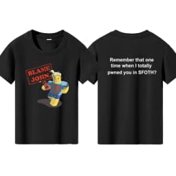 Blame John Printed Teenage Tops T-shirt Boys Girls Summer Casual Funny Fashion O-Neck Short Sleeve Children Colorful Clothing