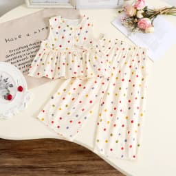Children's Clothing Sets Retro Plaid Sleeveless Shirt +Flared Palazzo Pants 2pcs Sets Kids Boutique Clothes Baby Girl Outfit Set