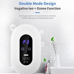 Negative Ion Air Purifier Eliminates Smoke Odor Formaldehyde 4 Working Modes Low Noise Travel Air Purifier for Office/Bedroom