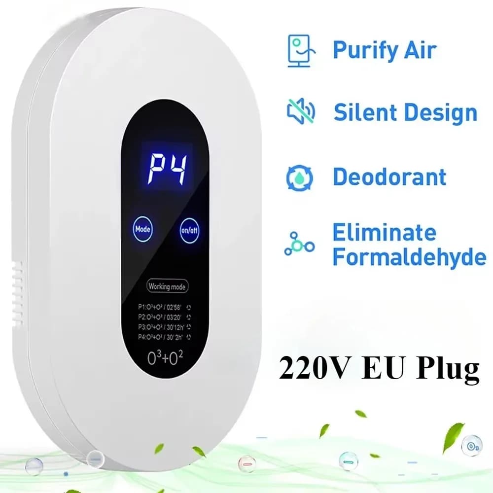 Negative Ion Air Purifier Eliminates Smoke Odor Formaldehyde 4 Working Modes Low Noise Travel Air Purifier for Office/Bedroom