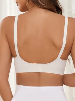 Pregnant Women'S Non Steel Ring Underwear With Front Opening Buckle For Comfortable Breathable Fit Solid Color Nursing Underwear