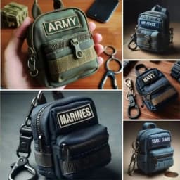 New Cloth Mini Backpack Keychain Multipurpose Keybag Purses Multipurpose Coin Wallets Key Bag Outdoor Accessory Gift for Teens