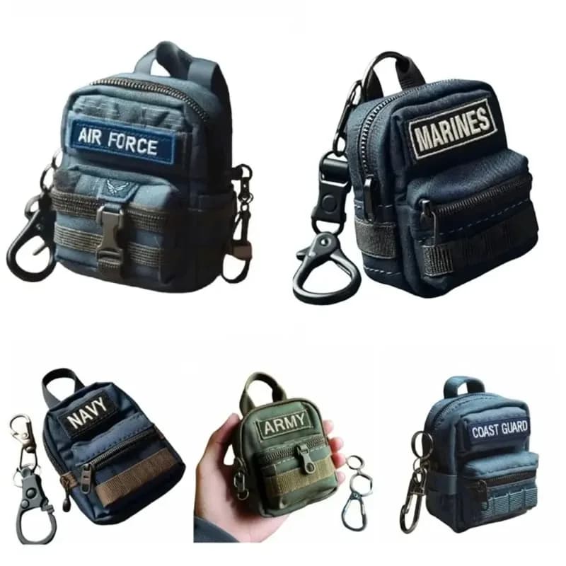 New Cloth Mini Backpack Keychain Multipurpose Keybag Purses Multipurpose Coin Wallets Key Bag Outdoor Accessory Gift for Teens