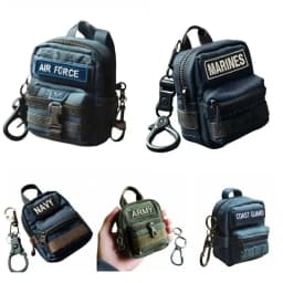 New Cloth Mini Backpack Keychain Multipurpose Keybag Purses Multipurpose Coin Wallets Key Bag Outdoor Accessory Gift for Teens