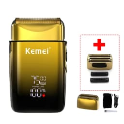 Kemei KM-TX10 Electric Shaver Hair Rechargeable Beard Foil Razor for Men Bald Head Shaving for Men Machine Hair Clippers for Men