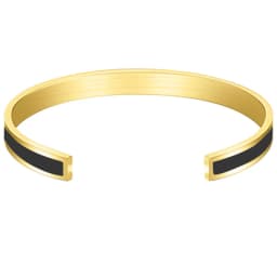 Vintage Bamboo Enamel Waterproof C-shaped Enamel Hand Bracelet Ladies Stainless Steel Gold Plated High Touch Bracelet
