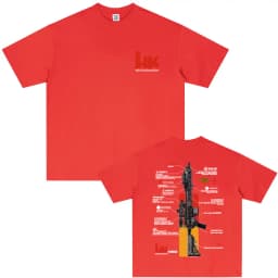 Men's Graphic in Heckler & Koch HK416 T-Shirt 100% Cotton Sweat Wicking Breathable High Quality Casual Tee for Easy Movement