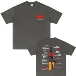 Men's Graphic in Heckler & Koch HK416 T-Shirt 100% Cotton Sweat Wicking Breathable High Quality Casual Tee for Easy Movement